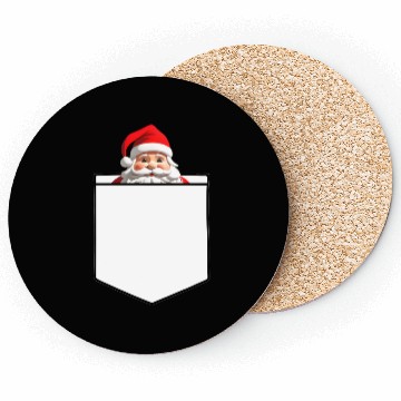 Discover Fake Pocket snata claus Coasters