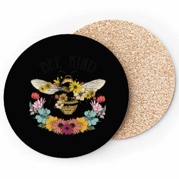 Discover Bee Kind Wild Flower Coasters