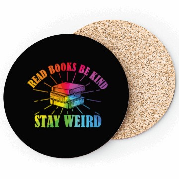 Discover Read Books Be Kind Stay Weird Reading Coasters