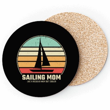 Discover Sailing Mom Sail Boat Coasters