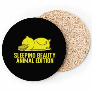 Discover Sleeping Beauty, Animal Edition Pajamas Coasters