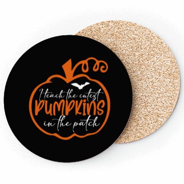 Discover Cutest Halloween Pumpkin Patch Teacher Fun Design Coasters