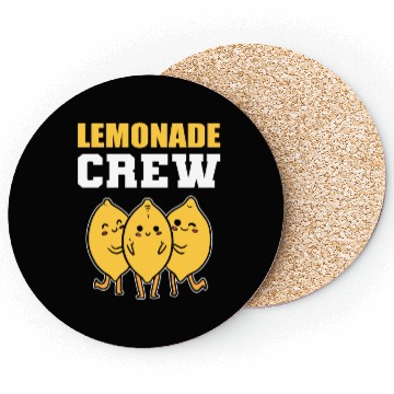 Discover Lemonade Crew Fruits Lover Gift Coasters