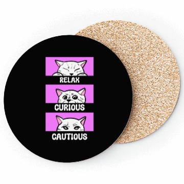 Discover Cat Mood Cat Store Worker Coasters