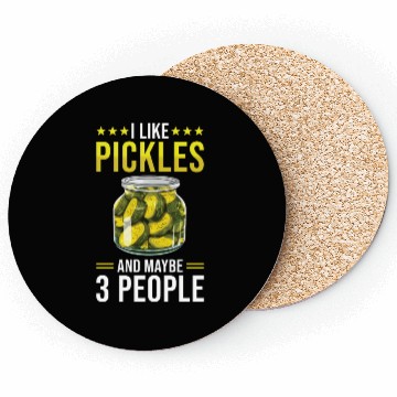 Discover Pickles Lover Pickled Cucumber Gift Coasters