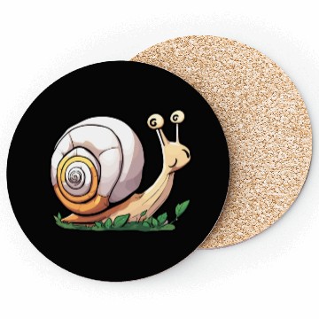 Discover Snail / Animal / Slimy / Meadow / Grass / Pet Coasters