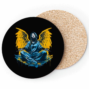 Discover Woman with Angel Wings Angel Esoteric Wings Coasters