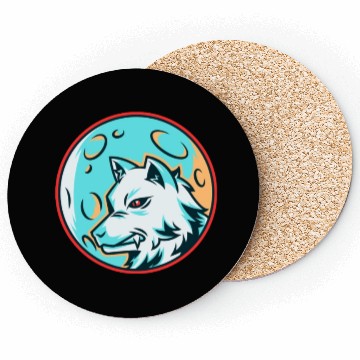 Discover white wolf Coasters