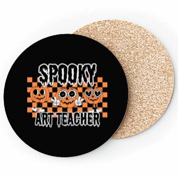 Discover Halloween Spooky Art Teacher Coasters