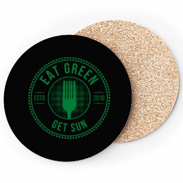Discover Sustainably Sourced Eat Green Get Sun with Fork Coasters