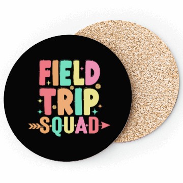 Discover First Grade Field Trip Squad Teacher Students Coasters