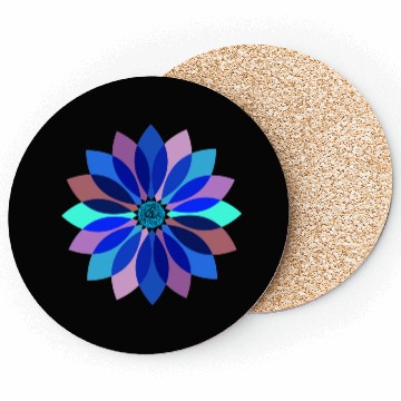 Discover Neon Floral Mandala Coasters