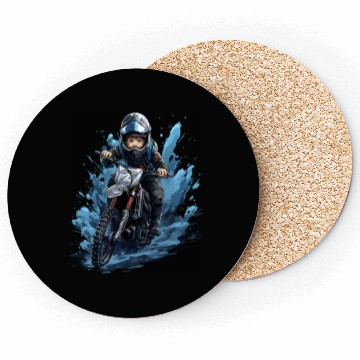 Discover Dirt Bike Anime Ice Racing Motorcycle Ice Racer Coasters