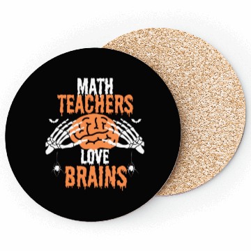 Discover Halloween math teacher Coasters