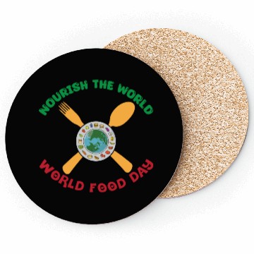 Discover Food Day Design Coasters