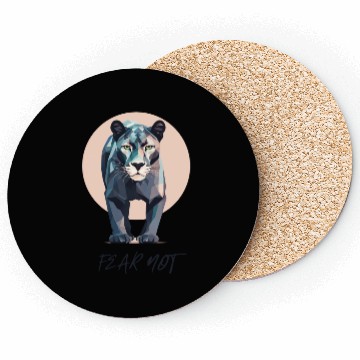 Discover Beautiful Tiger Geometric Polygon Design Coasters