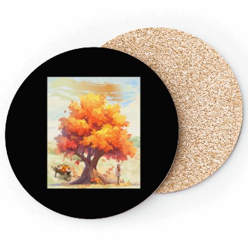 Discover "Autumn Feels - Nature's Embrace" Coasters
