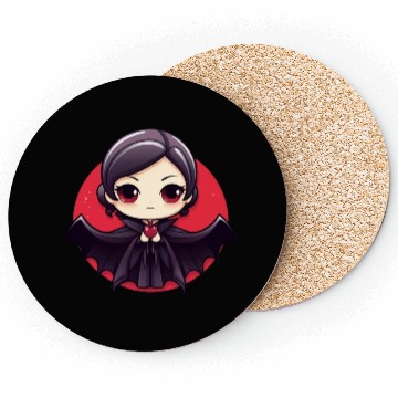 Discover Vampire in love Halloween Coasters