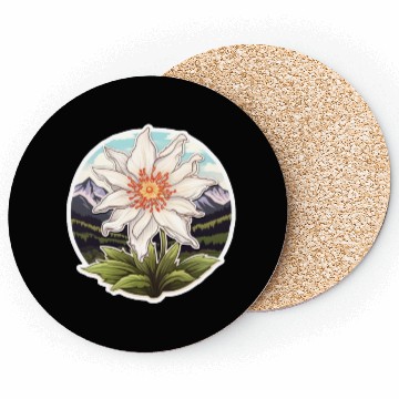 Discover Edelweiß Flower Plant Mountains Coasters