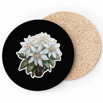 Discover Edelweiß Flower Plant Mountains Coasters