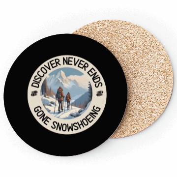 Discover Gone Snowshoeing Coasters