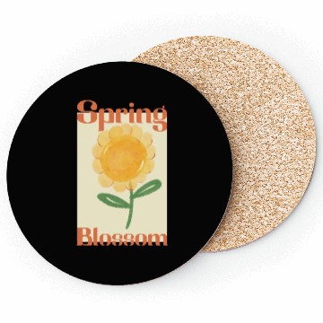 Discover Sunflower Spring Blossom Coasters