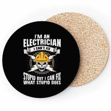 Discover Electrician Electricity Gift for Electricians Coasters