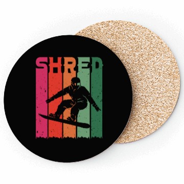 Discover Snowboarder Freestyle SHRED Snowboarding Coasters