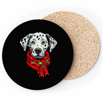 Discover dalmatian christmas pet design Coasters