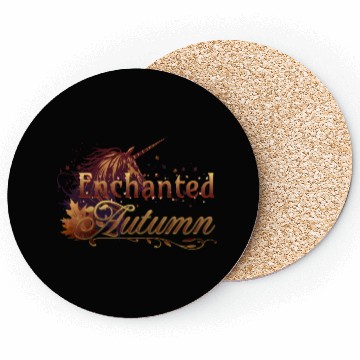Discover Enchanted Autumn Unicorn Coasters