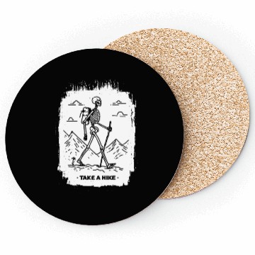 Discover Take a Hike - White Ink Coasters