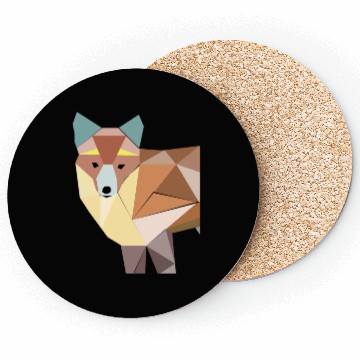 Discover fox illustration Coasters