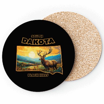 Discover South Dakota - Elk Coasters