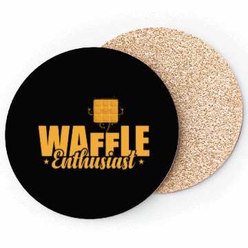 Discover Waffle Enthusiast Snack Pastry Baker Coasters
