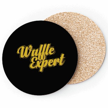 Discover Waffles Expert Pastry Snack Coasters