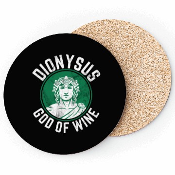 Discover Dionysus Olympian God Of Wine Greek Mythology Coasters