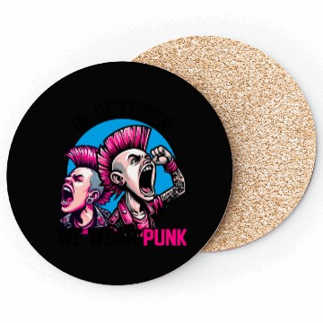 Discover IN OCTOBER WE WEAR PUNK Coasters