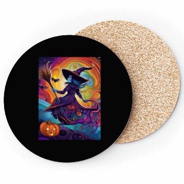 Discover Halloween Witch Coasters
