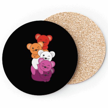 Discover Lesbian Flag Pride Lgbtq Cute Mouse Coasters