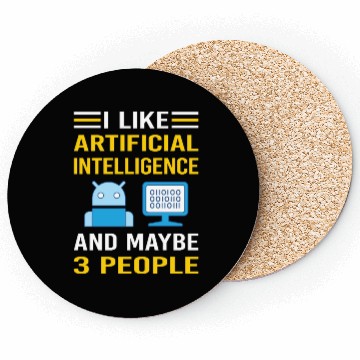 Discover 3 People Artificial Intelligence AI Coasters