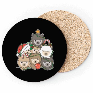 Discover Alpaca Christmas Tree Funny Animal Christmas Coasters