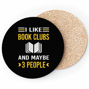 Discover 3 People Book Club Read Reader Reading Books Coasters