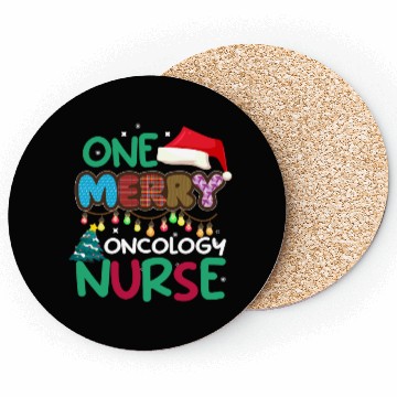 Discover One merry Oncology Nurse Christmas Coasters
