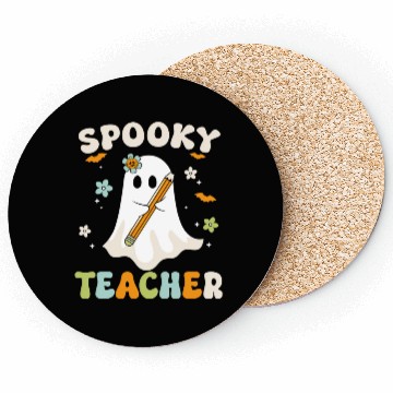 Discover Spooky Teacher Halloween Spooky Ghost Coasters