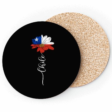 Discover Vintage Chile Sunflower Flag Chile Lover Coasters