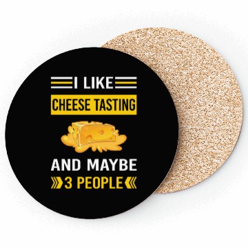 Discover 3 People Cheese Tasting Coasters