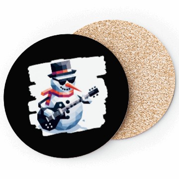 Discover Rockstar snowman Coasters