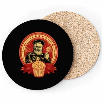 Discover Popcorn Communist Propaganda #1 Coasters