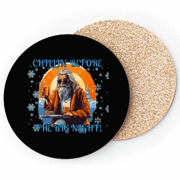 Discover Santa Claus chilling Coasters