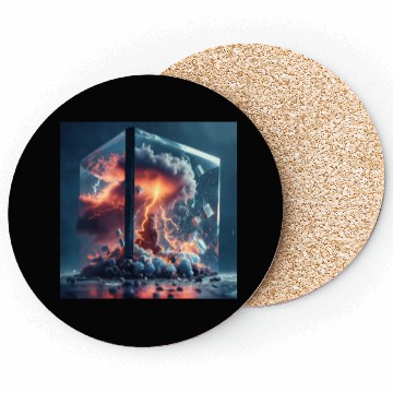 Discover Thunderstorm in a glass box Coasters
